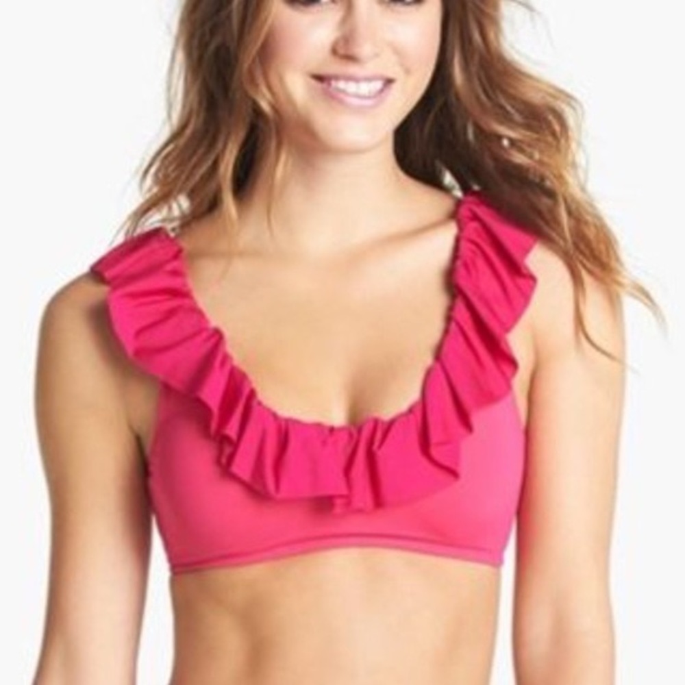 Maaji size medium ruffle reversible bikini top